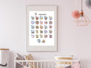 Alphabet Nursery Print | ABC Prints