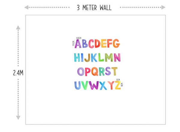 Alphabets wall Decals
