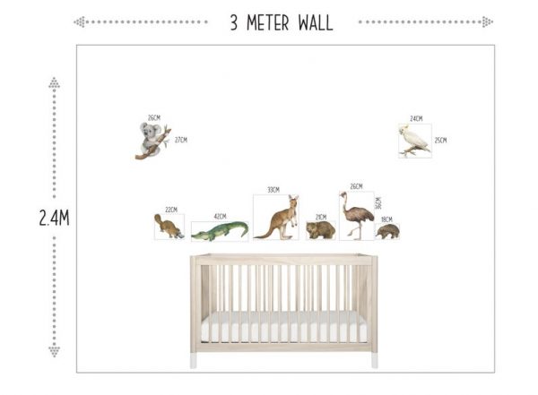 Australian Animals Fabric Wall Decals 03