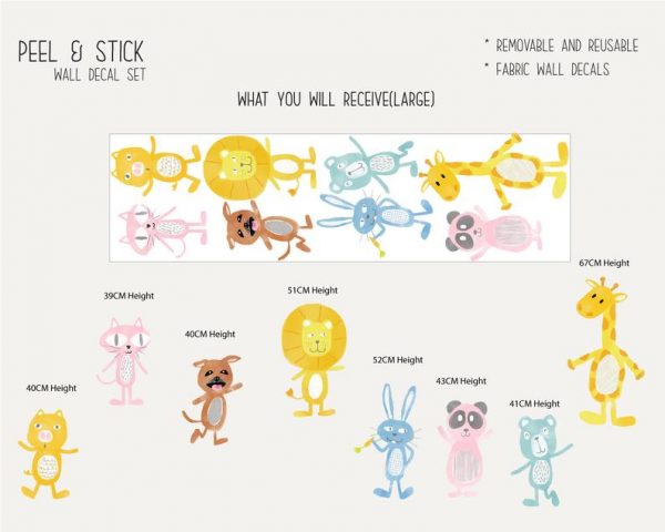 Cute Animals wall Decals