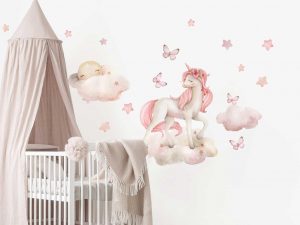Dreaming Unicorn Wall Decal Set