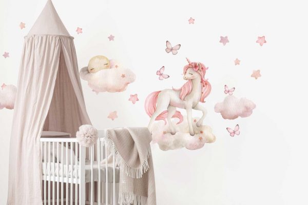 Dreaming Unicorn Wall Decal Set
