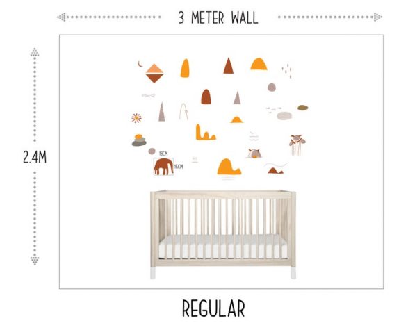 Kids Modern Art Shapes | Fabric Wall Decals