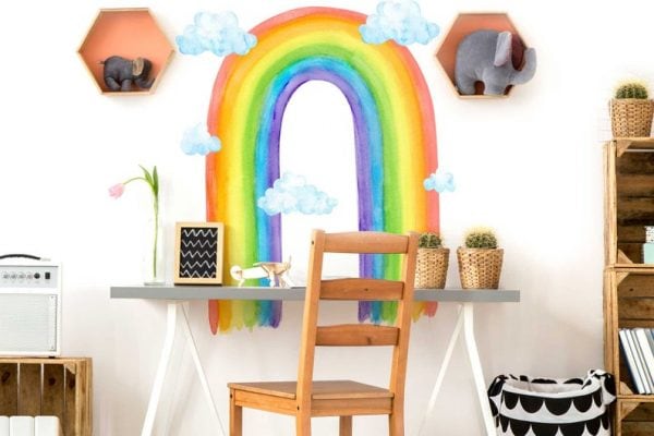 Large Watercolor Rainbow