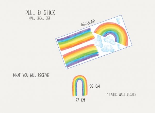 Large Watercolor Rainbow