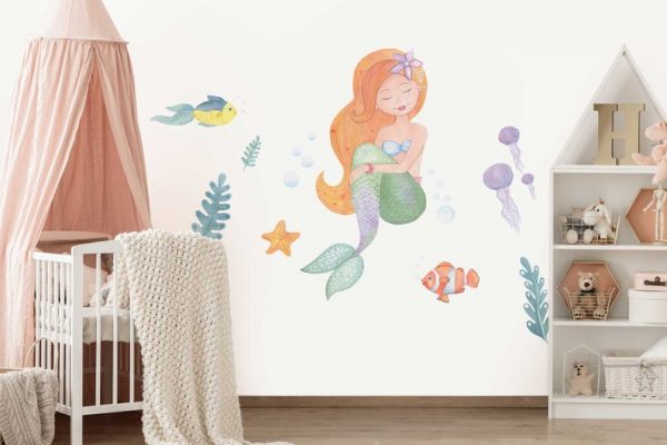 Mermaid Princess Wall Decal Set