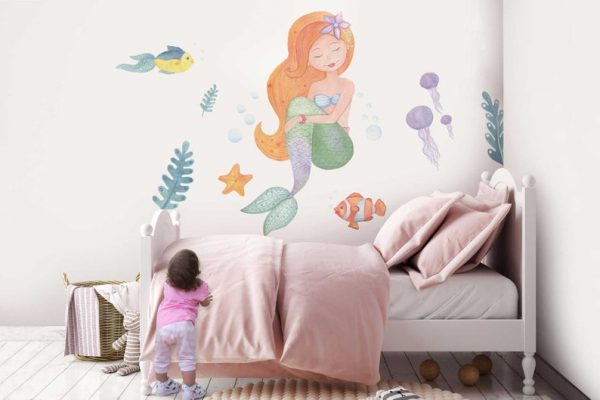 Mermaid Princess Wall Decal Set