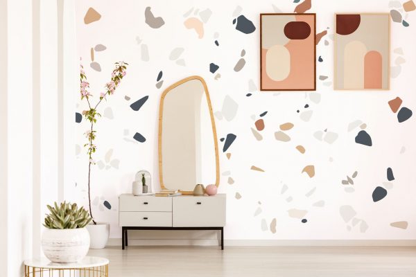 Muted Terrazzo-Mustard