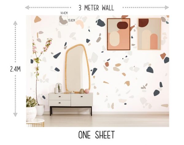 Muted Terrazzo Wall Decals