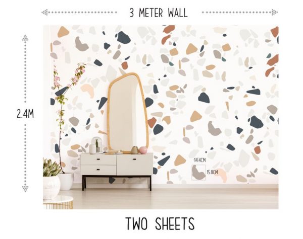 Muted Terrazzo Wall Decals