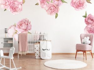 Peony Flowers Wall Sticker