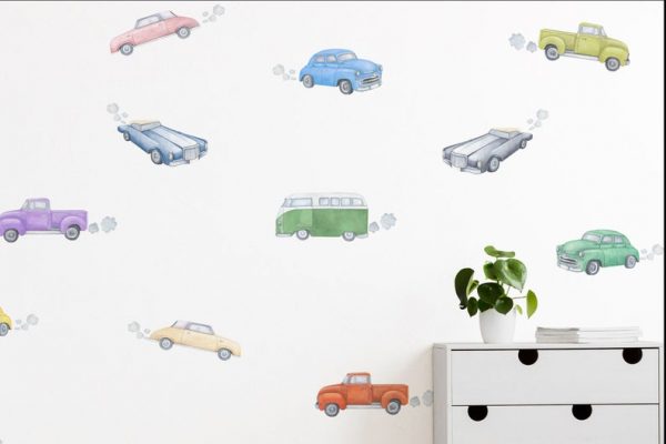 Vintage Cars Decals