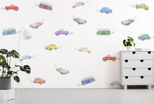 Vintage Cars Decals