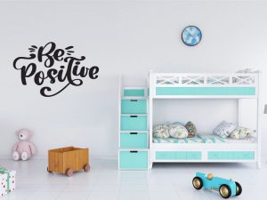 Be Positive Wall Decal Quote
