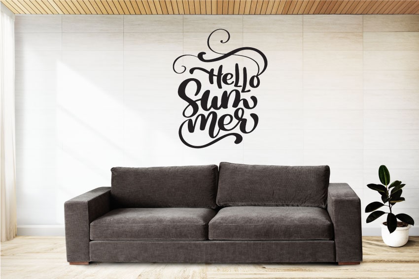HELLO-SUMMER HELLO SUMMER QUOTE WALL DECAL