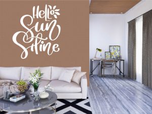 HELLO SUNSHINE QUOTE WALL DECAL