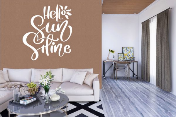 HELLO SUNSHINE QUOTE WALL DECAL