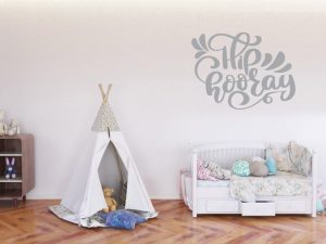 HIP HOORAY QUOTE WALL DECAL