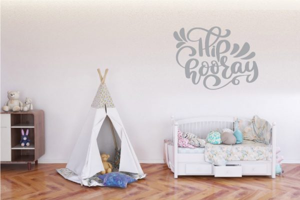 HIP HOORAY QUOTE WALL DECAL