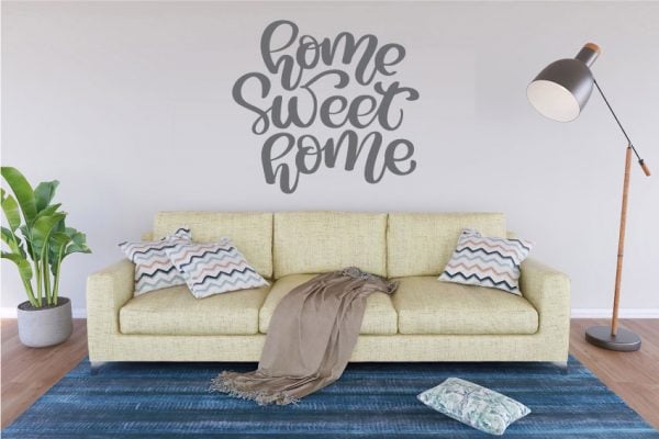 HOME SWEET HOME QUOTE DECAL WALL