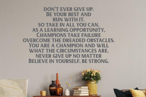 Dont Ever Give Up