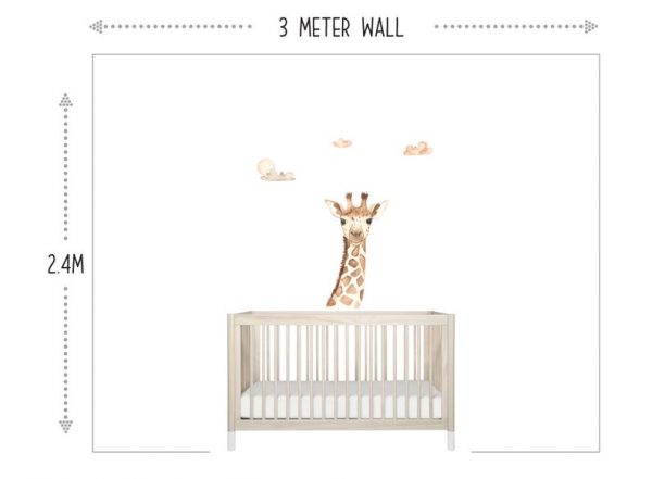 Cute Giraffe Wall Decal