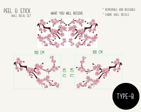 Cherry Blossom Tree Decals 01