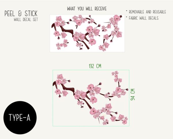 Cherry Blossom Tree Decals 02