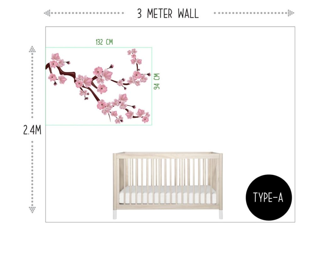 Cherry Blossom Tree Decals - Removable Wall Decals, Wall Stickers, Peel and stick decals Australia