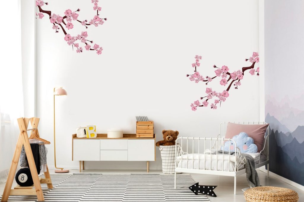 Cherry Blossom Tree Decals - Removable Wall Decals, Wall Stickers, Peel ...