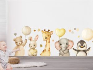 Cute Animals Nursery Wall Decals_01