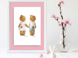Cute Teddy Bear Couple | Prints