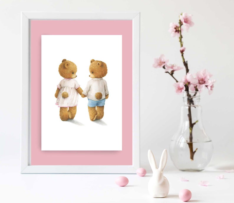 Cute Teddy Bear Couple | Prints Cute Teddy Bear Couple | Prints