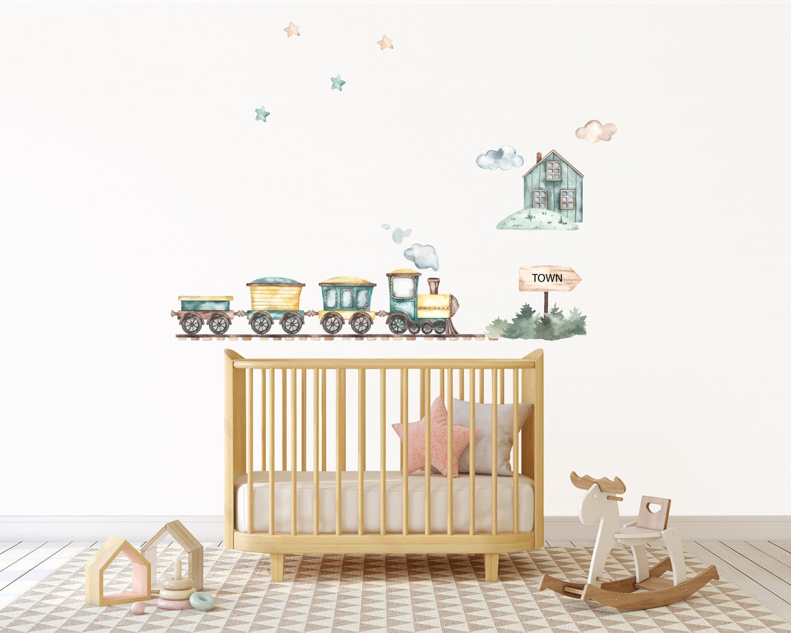 Kids Train Wall Decals_02 Kids Train Wall Decals_05