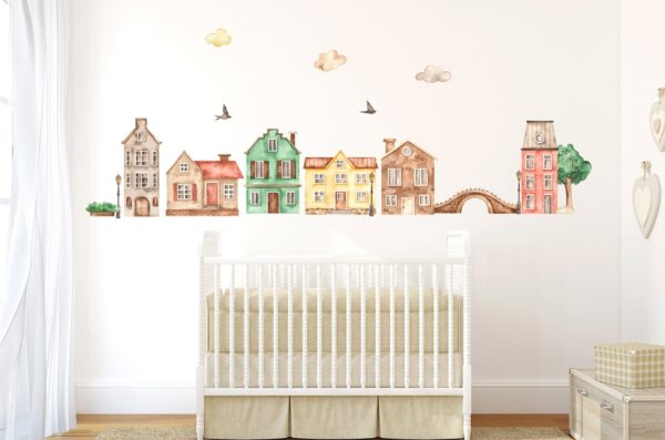 Old Houses Wall Decals_01