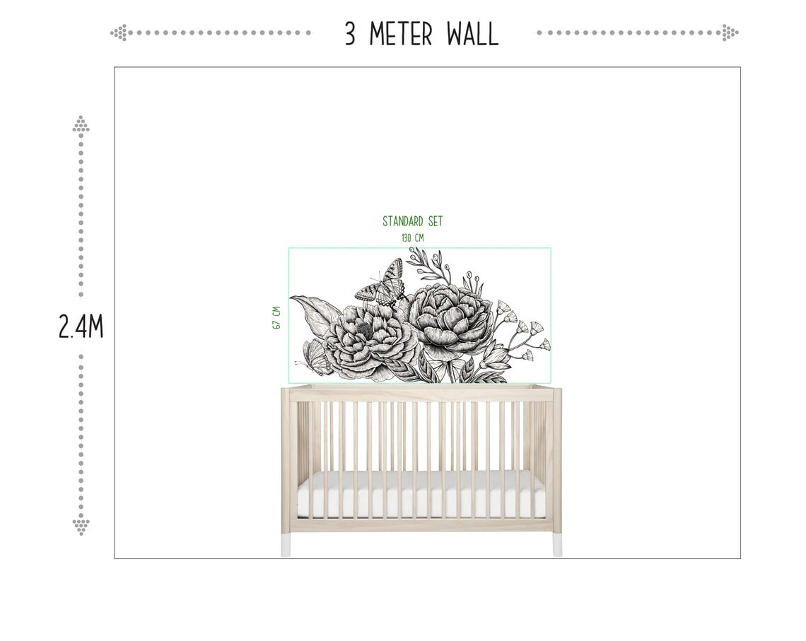 Floral Vintage Wall Decals_02 Floral Vintage Wall Decals_01