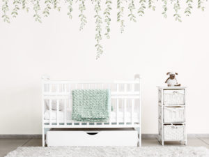 Green Foliage Leaves Nursery wall decals