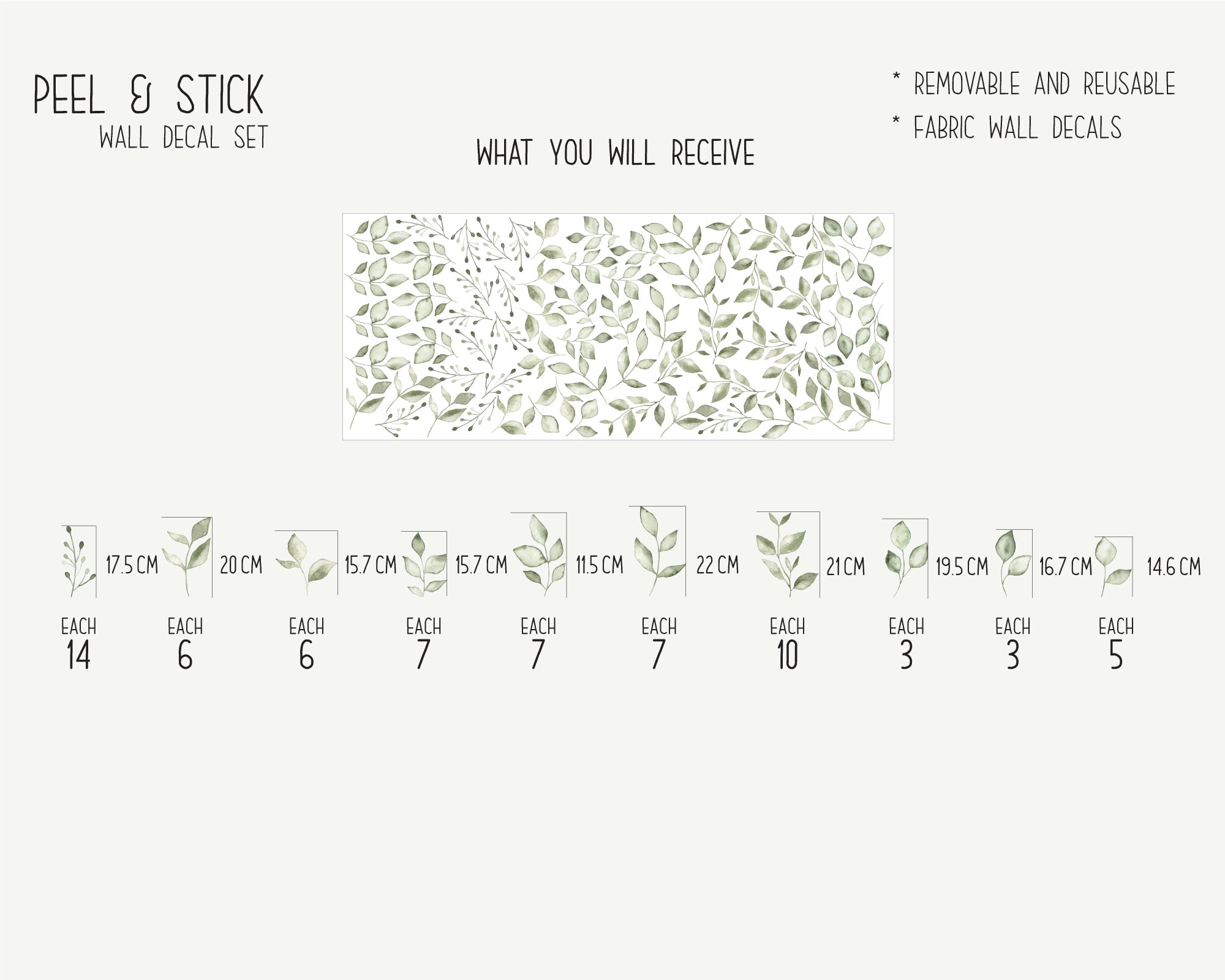 Green-Foilage-Wall---Set-file Green Foliage Leaves Nursery wall decals