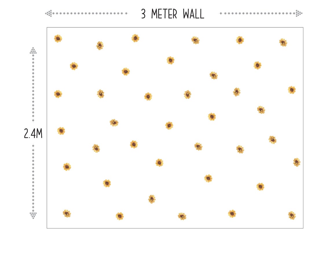 Sunflower Wall Decals_02 Sunflower Wall Decals_01