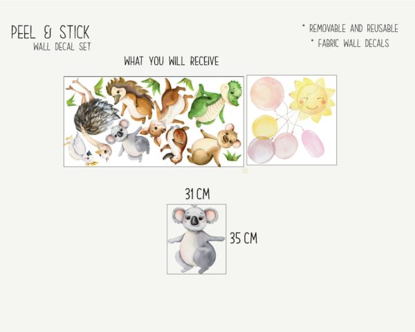 Australian Animals Nursery Decals_01