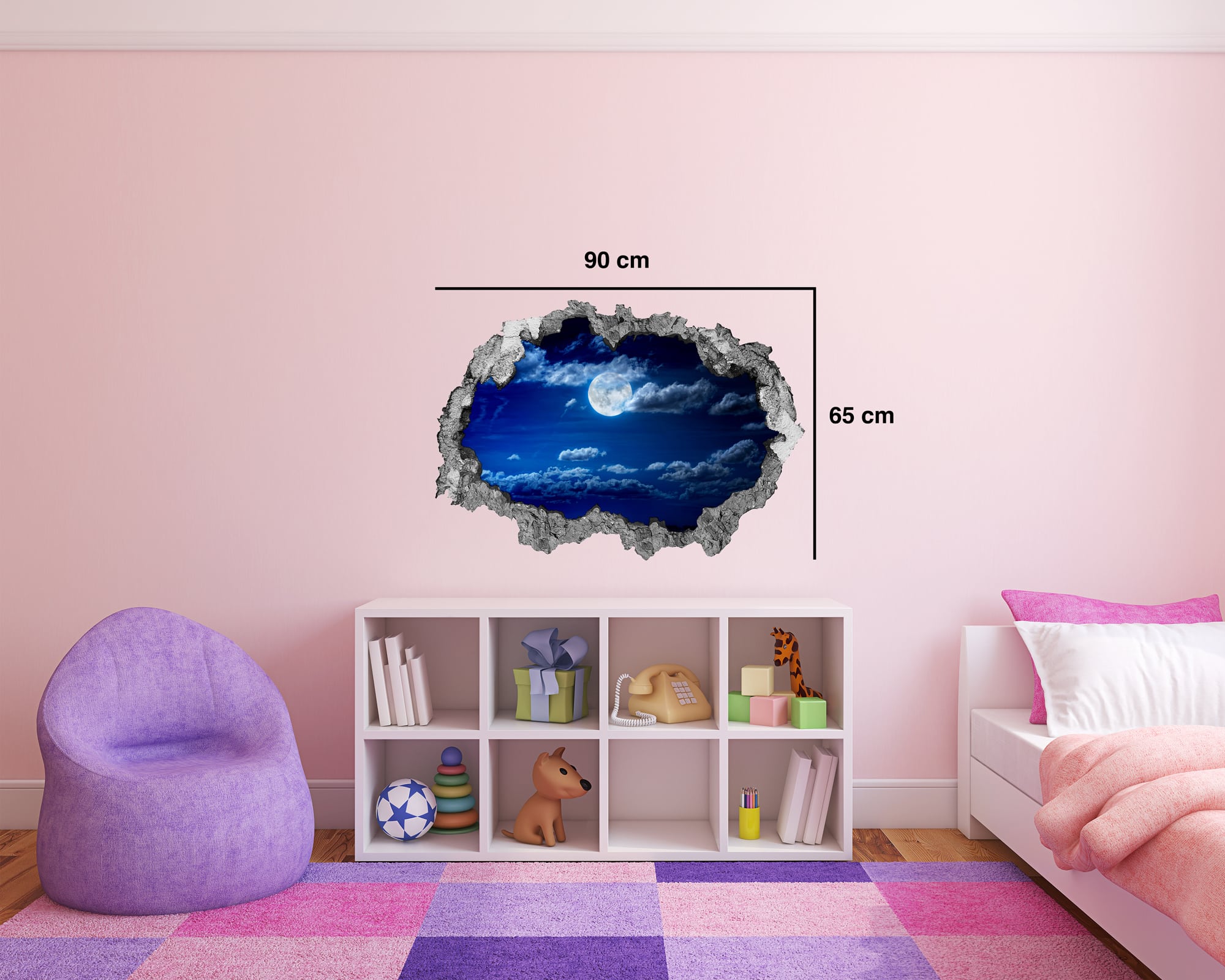 Moon Smashed Wall Decals_02 Moon Smashed Wall Decals_01