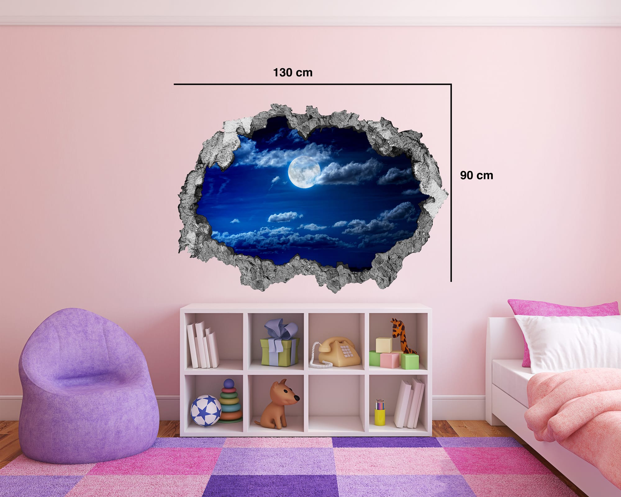 Moon Smashed Wall Decals_04 Moon Smashed Wall Decals_01