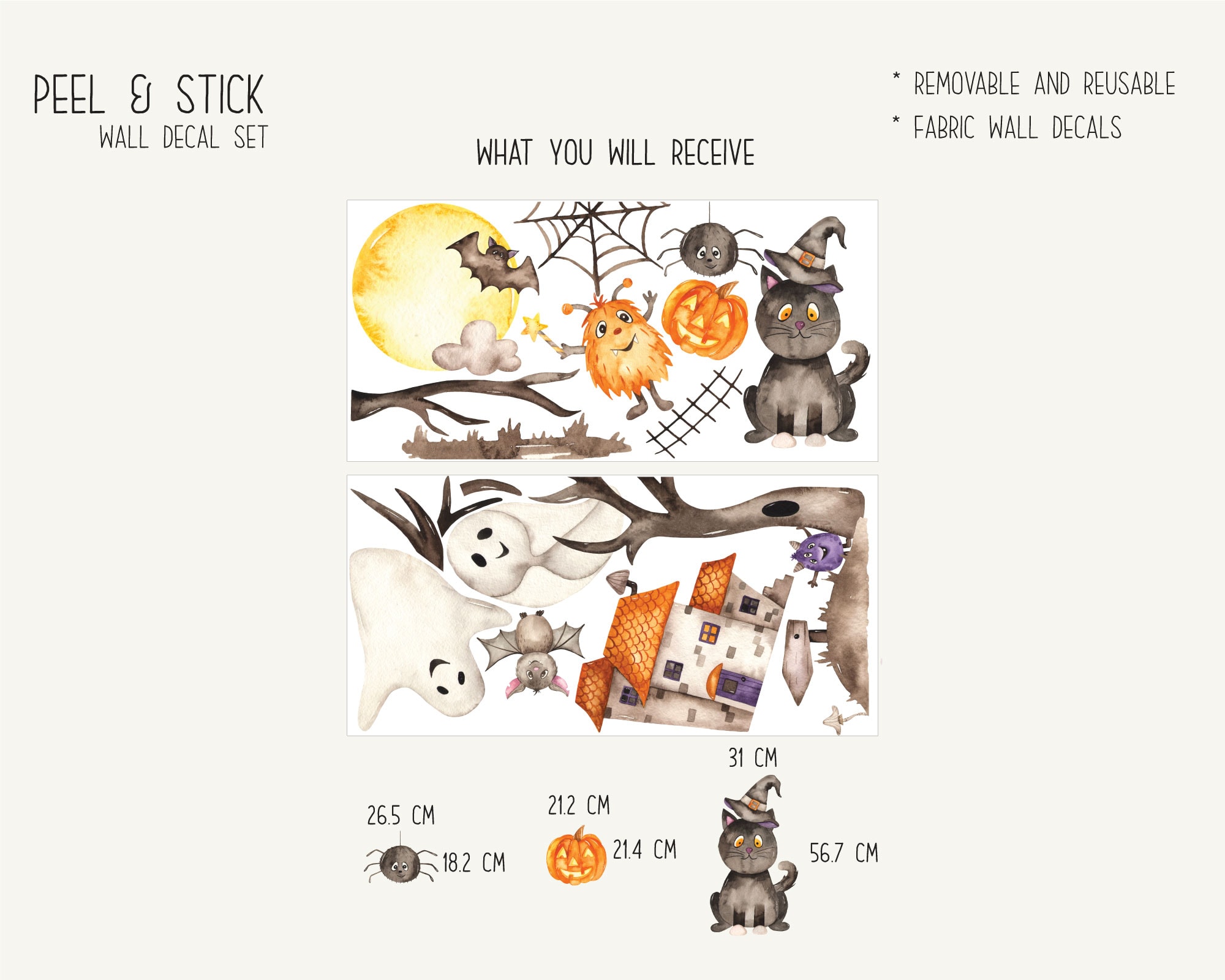 Halloween Wall Decals_03 Halloween Wall Decals_01