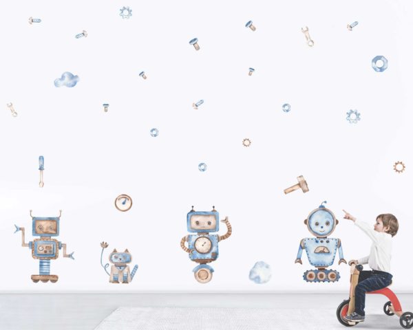 Robots watercolour Decals_01