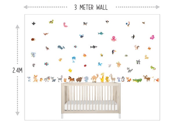 Funny-Cartoon-Animals---Wall-decals---On-the-Wall
