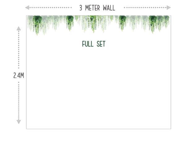 Hanging Succulent Wall Decals