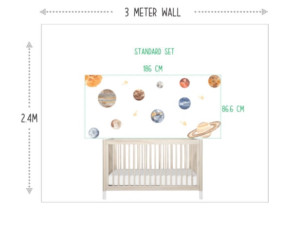 Watercolour Planets Individual Wall Decals_01