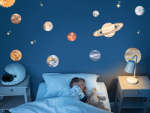 Watercolour Planets Individual Wall Decals_01