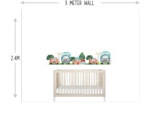 Watercolor-Transport-by-land-wall-decals---SET-file-Option-1
